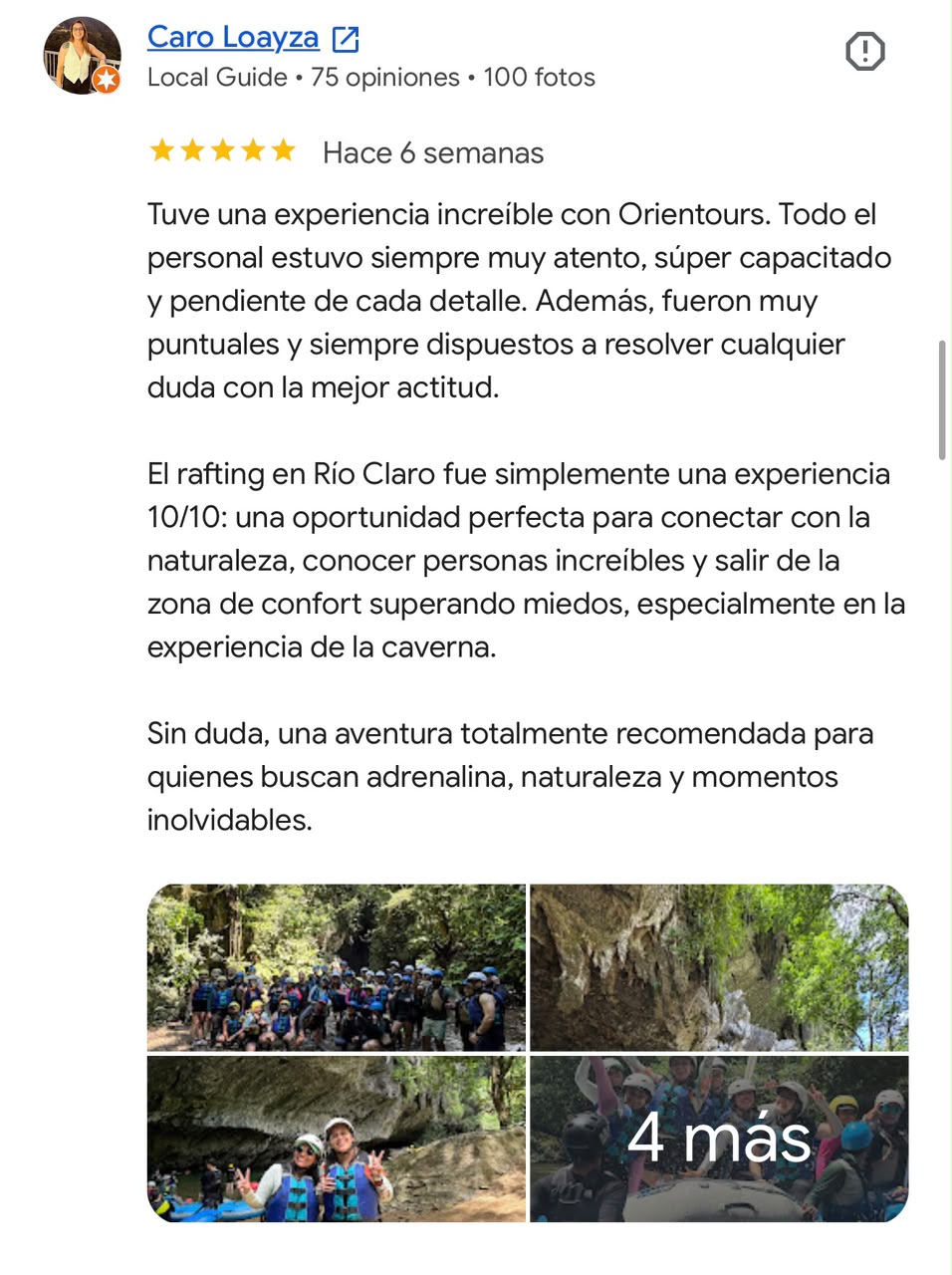 Opinión de cliente